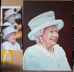 © KLArt.co.uk Queen Portrait