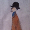 L.S.Lowry Gentleman looking at Something, 1960
