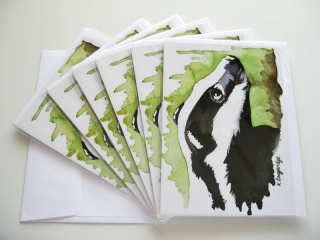 © KLArt.co.uk - Brock Badger Cards