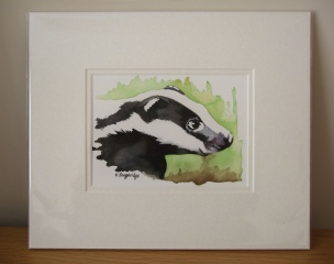 © KLArt.co.uk - Brock Badger Print