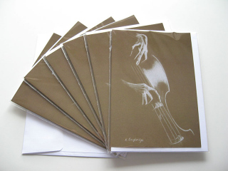© KLArt.co.uk - Study in the Bass Clef - Cello Cards