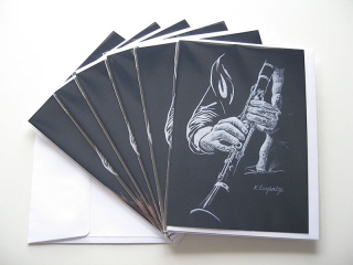 © KLArt.co.uk - Little Trumpet Clarinet Cards