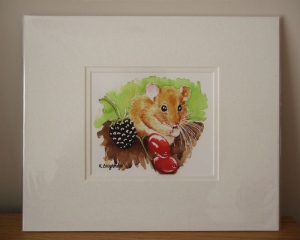 © KLArt.co.uk - Hazel Dormouse Print