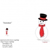 © KLArt.co.uk - Polka Dot Cards Snowman (Plain)