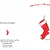 © KLArt.co.uk - Polka Dot Cards Christmas Stocking (words)