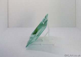 © KLArt.co.uk Shades of Green Glass Dish profile