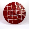 © KLArt.co.uk Red Checkers Glass Plate