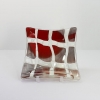 © KLArt.co.uk Red White checkers Dish