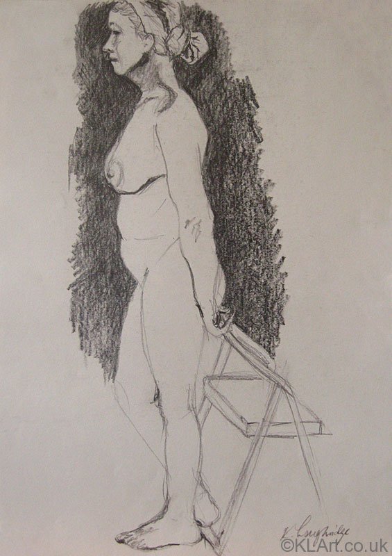 © KLArt.co.uk  Female Nude with Chair