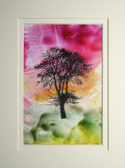 025 © KLArt.co.uk Encaustic Tree