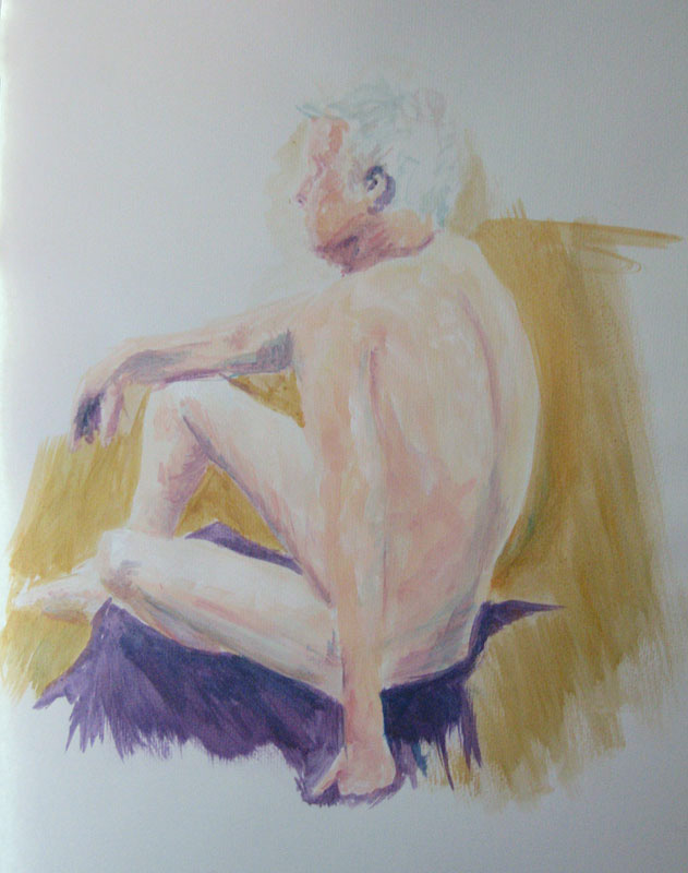 © KLArt.co.uk Male Nude Seated III