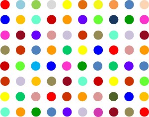 Coloured spots image 