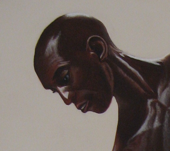 Close up view of "Ballet 1" Male Ballet Dancer face