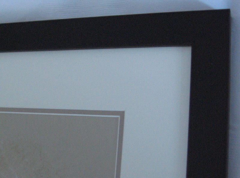 Close up image of Contemplation mount and frame