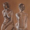 © KLArt.co.uk  Two Female Nudes Seated